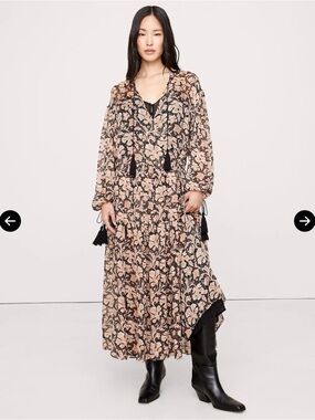 Romantic Boho Floral Tiered Maxi Dress